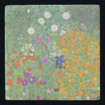 Gustav Klimt Blumengarten Vintag Jugendstil Steinuntersetzer<br><div class="desc">Gustav Klimt Blumengarten Vintages Jugendstil Malerei 1907 Kunsthandwerk</div>