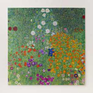 Gustav Klimt Blumengarten Vintage Art Nouveau Puzzle