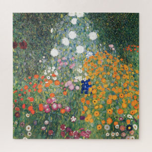 Gustav Klimt Blumengarten Vintage Art Nouveau Puzzle