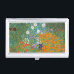 Gustav Klimt - Blumengarten Visitenkarten Dose<br><div class="desc">Blumengarten - Gustav Klimt 1905-1907</div>