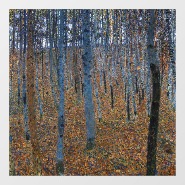 Gustav Klimt - Buche Grove I Fensteraufkleber (Blatt)