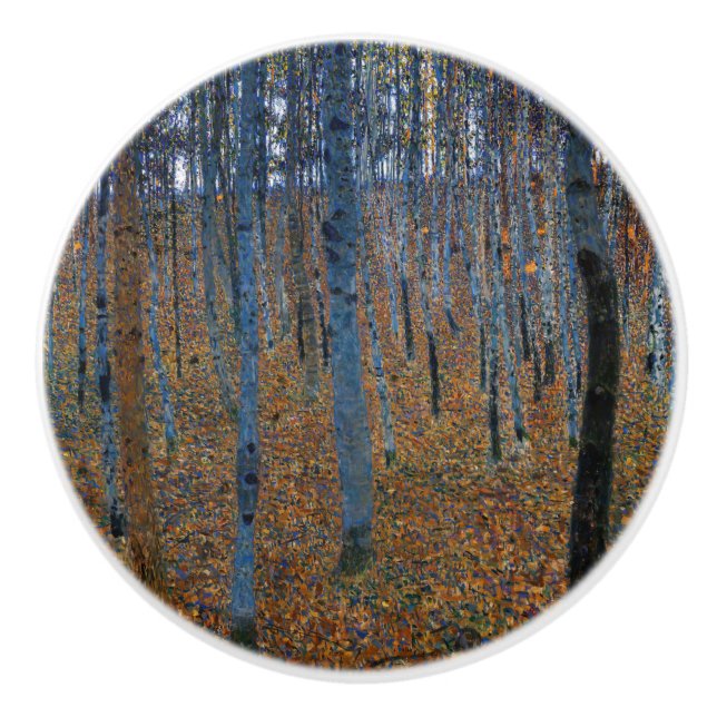 Gustav Klimt - Buche Grove I Keramikknauf (Vorderseite)