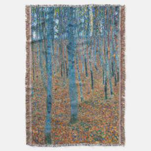 Gustav Klimt Buchenwald Vintage Fine Art Decke