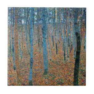 Gustav Klimt Buchenwald Vintage Fine Art Fliese