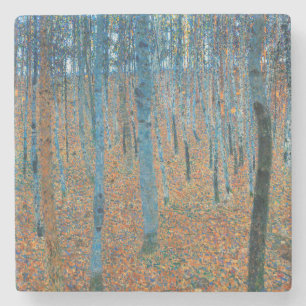 Gustav Klimt Buchenwald Vintage Fine Art Steinuntersetzer