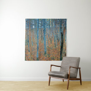 Gustav Klimt Buchenwald Vintage Fine Art Wandteppich