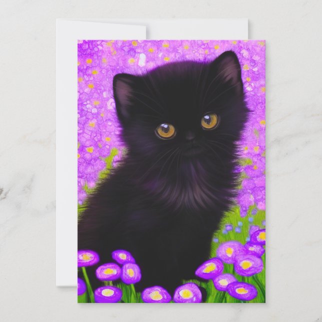 Gustav Klimt Cat Ankündigung (Vorderseite)