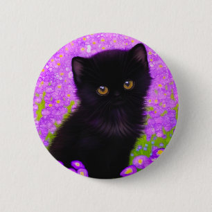 Gustav Klimt Cat Button
