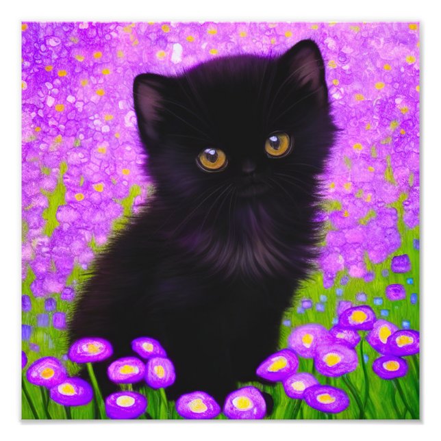Gustav Klimt Cat Fotodruck (Vorne)