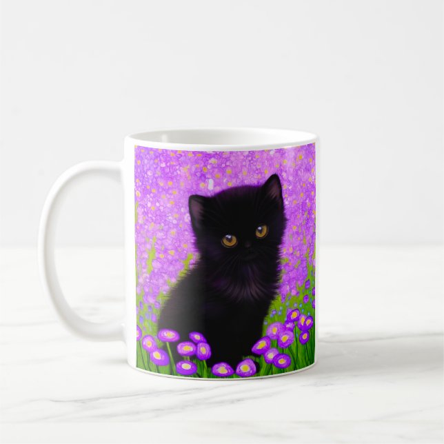 Gustav Klimt Cat Kaffeetasse (Links)