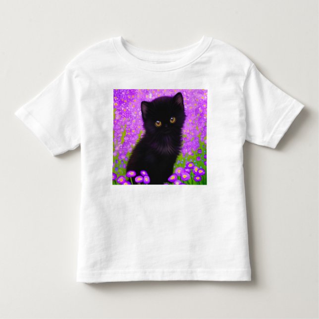 Gustav Klimt Cat Kleinkind T-shirt (Vorderseite)