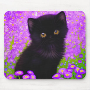 Gustav Klimt Cat Mousepad