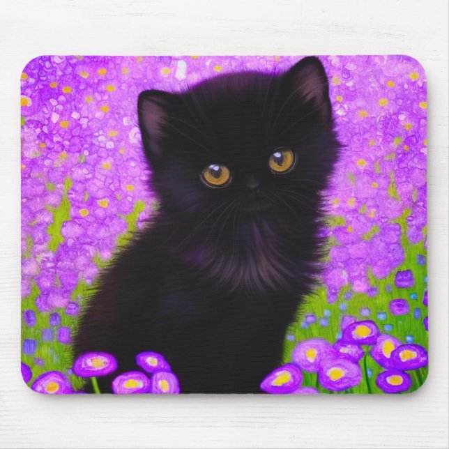 Gustav Klimt Cat Mousepad (Vorne)