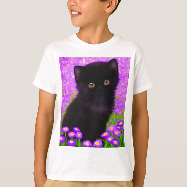 Gustav Klimt Cat T-Shirt (Vorderseite)
