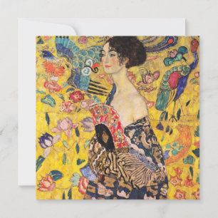 Gustav Klimt - Dame mit Fächer Dankeskarte