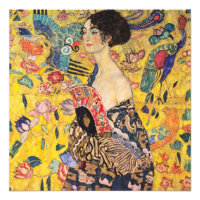 Gustav Klimt - Dame mit Fächer