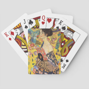 Gustav Klimt Dame mit Fächer Spielkarten