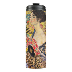 Gustav Klimt - Dame mit Fächer Thermosbecher