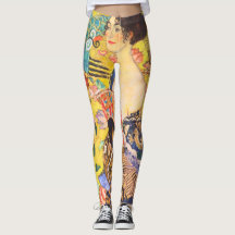 Gustav Klimt Dame mit Fächer vintage Art Nouveau