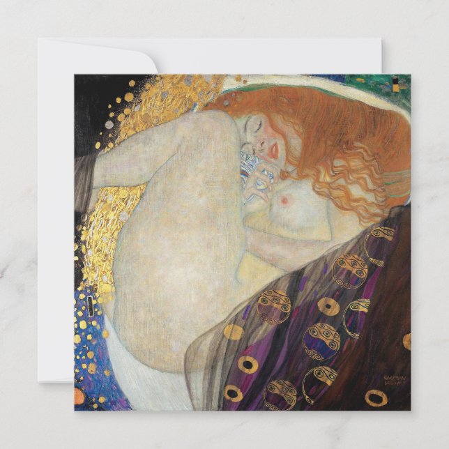 Gustav Klimt - Danae Einladung (Vorderseite)