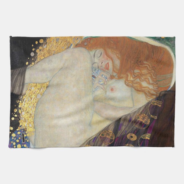 Gustav Klimt - Danae Geschirrtuch (Horizontal)