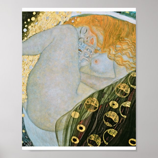Gustav Klimt - Danae Poster (Vorne)