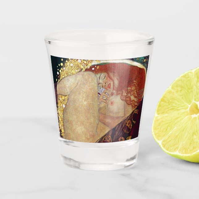 Gustav Klimt , “ Danae ” Schnapsglas (Vorderseite)