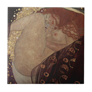 Gustav Klimt - Danaë - Schönes Kunstwerk Fliese