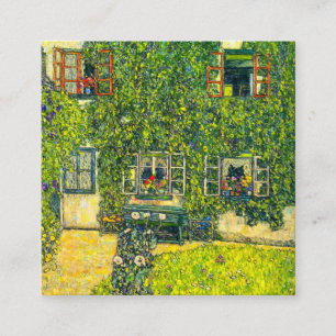 Gustav Klimt Das Haus Guardaboschi Begleitkarte