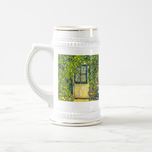 Gustav Klimt Das Haus Guardaboschi Bierglas (Links)