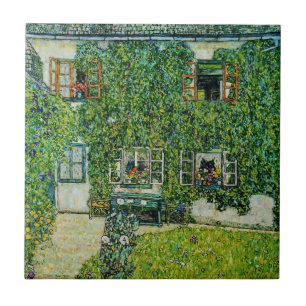 Gustav Klimt - Das Haus Guardaboschi Fliese