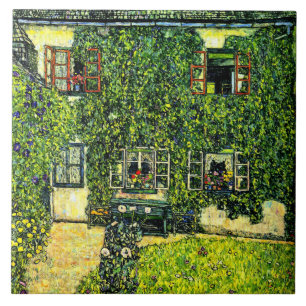 Gustav Klimt - Das Haus Guardaboschi Fliese