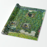 Gustav Klimt - Das Haus Guardaboschi Geschenkpapier<br><div class="desc">Das Haus Guardaboschi / Haus in Weißbach am Attersee - Gustav Klimt,  Öl auf Leinwand,  1912</div>