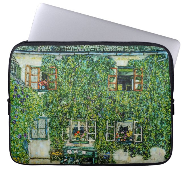 Gustav Klimt - Das Haus Guardaboschi Laptopschutzhülle (Vorderseite)