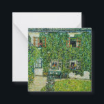 Gustav Klimt - Das Haus Guardaboschi Mitteilungskarte<br><div class="desc">Das Haus Guardaboschi / Haus in Weißbach am Attersee - Gustav Klimt,  Öl auf Leinwand,  1912</div>
