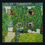 Gustav Klimt - Das Haus Guardaboschi Poster<br><div class="desc">Das Haus Guardaboschi / Haus in Weißbach am Attersee - Gustav Klimt,  Öl auf Leinwand,  1912</div>