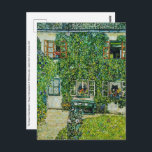 Gustav Klimt - Das Haus Guardaboschi Postkarte<br><div class="desc">Das Haus Guardaboschi / Haus in Weißbach am Attersee - Gustav Klimt,  Öl auf Leinwand,  1912</div>