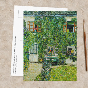 Gustav Klimt - Das Haus Guardaboschi Postkarte