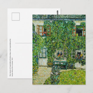 Gustav Klimt - Das Haus Guardaboschi Postkarte