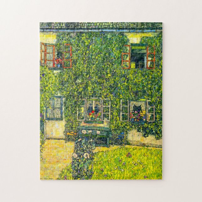 Gustav Klimt Das Haus Guardaboschi Puzzle (Vertikal)