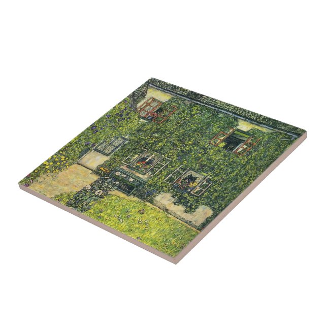 Gustav Klimt- das Haus von Guardaboschi Fliese (Seite)