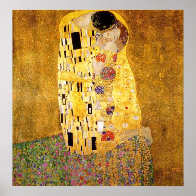 Gustav Klimt Das Kiss Fine Art Poster (Vorne)