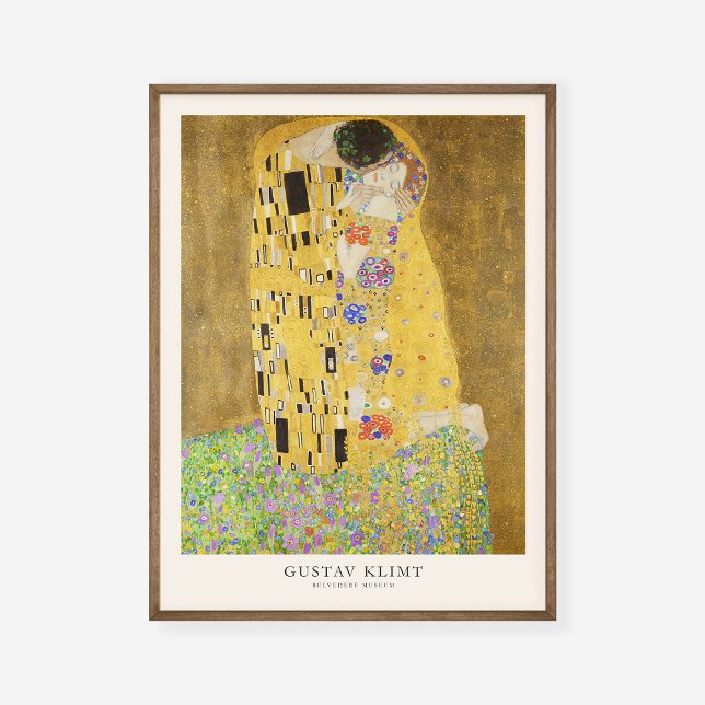 Gustav Klimt das Kiss Kunstausstellung Poster Prin (Von Creator hochgeladen)