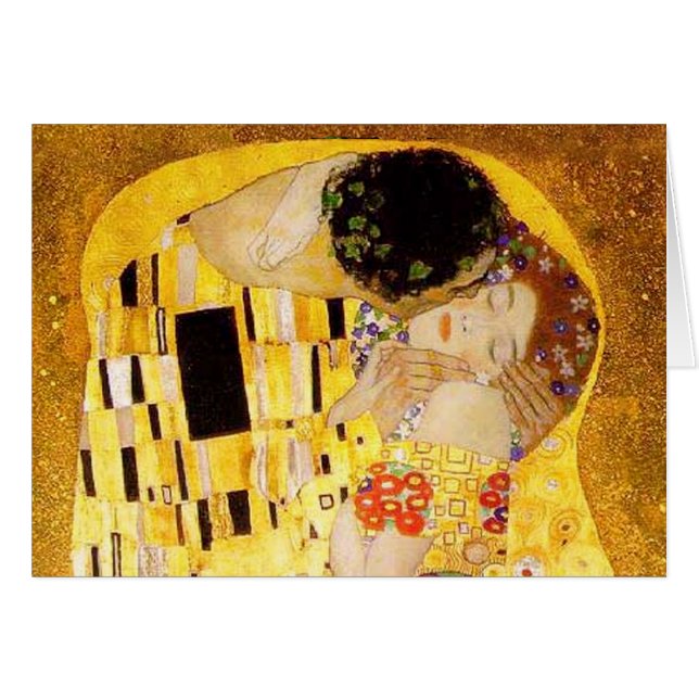 Gustav Klimt Das klassische Kiss-Gemälde (Vorderseite (Horizontal))