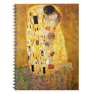 Gustav Klimt Das klassische Kiss-Gemälde Notizblock