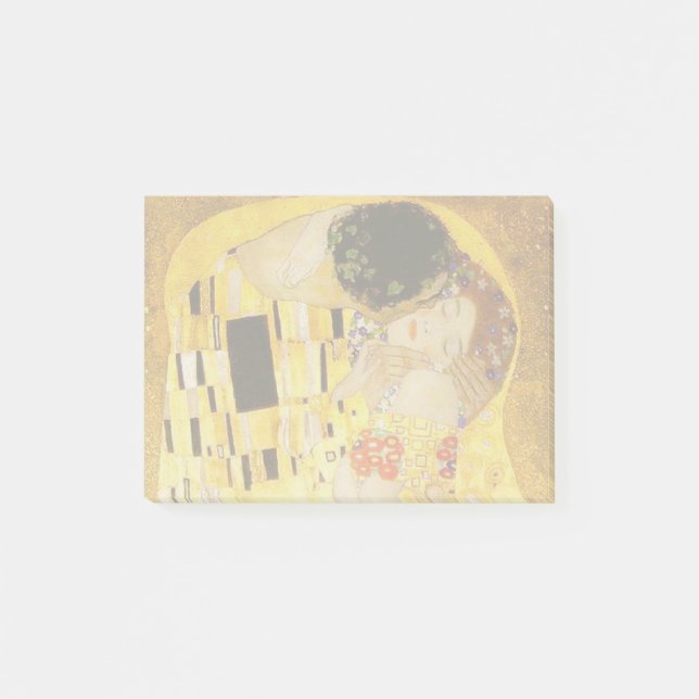 Gustav Klimt Das klassische Kiss-Gemälde Post-it Klebezettel (Vorderseite)
