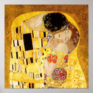 Gustav Klimt Das klassische Kiss-Gemälde Poster
