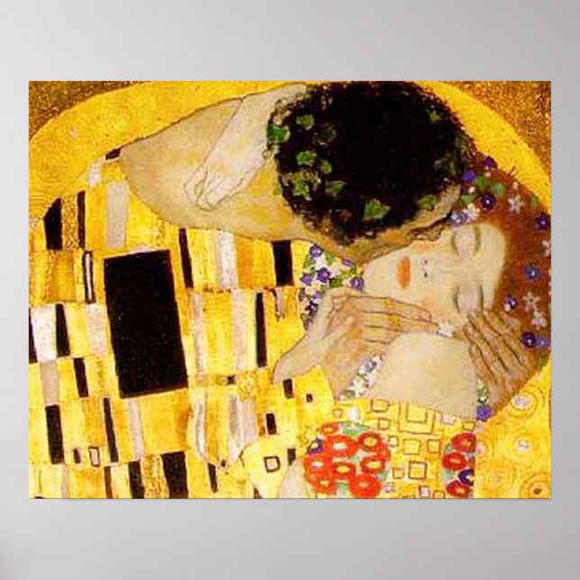 Gustav Klimt Das klassische Kiss-Gemälde Poster (Vorne)