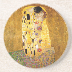 Gustav Klimt Das klassische Kiss-Gemälde Untersetzer