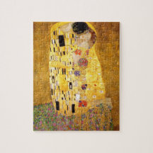 Gustav Klimt das Kuss-Puzzlespiel